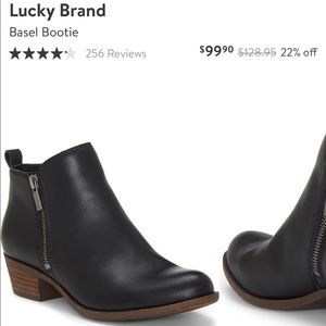 LUCKY BRAND Basel Bootie Black Size 7.5